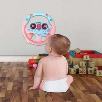 

Baby's Simulation Steering Wheel With Light And Driving Sound Educational Toys For Children