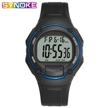 Synoke спортивные часы цифровые простые мужские часы хронограф ударопрочный повторитель акриловый стоп наручные часы модные Relogio