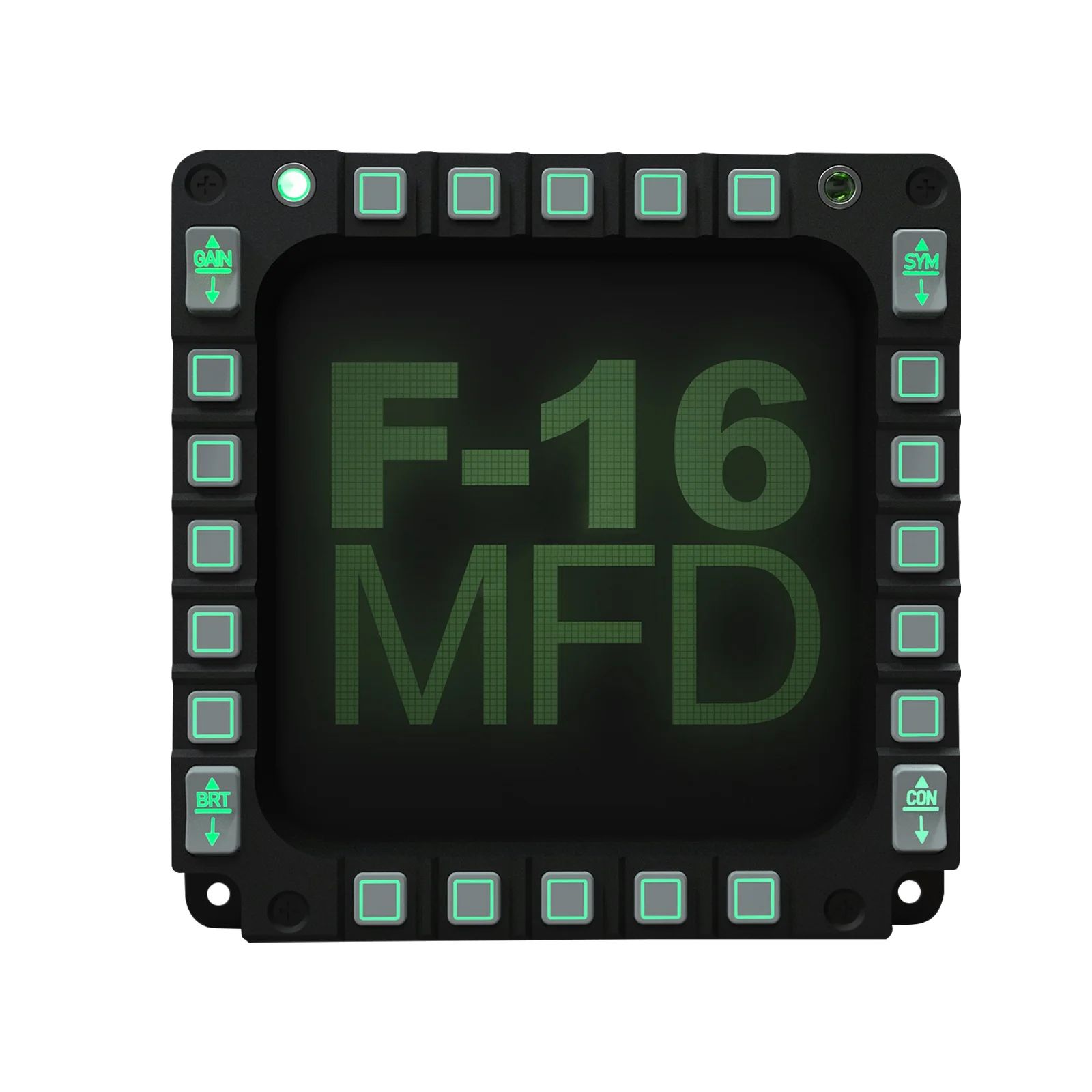 PC USB F16 Cockpit Flight Simulator MFD Meter for DCS Falcon BMS Flight