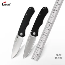 Enlan нож для выживания карманный инструмент спасательных операций походов ножи, 8cr13mov сталь, каменная стирка, G10 ручка Походный складной нож дропшиппинг