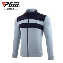 PGM дизайн осень зима мужской топ Гольф Куртка Мужская Гольф сшитая трикотажная теплая куртка