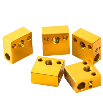 

5pcs 3D Printer Nozzle Mini Practical Accessories Professional Replacement Durable Heating Parts Heater Block For Ender-3