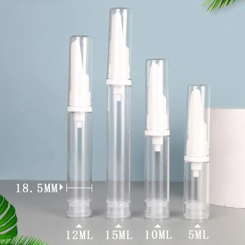 5/10/12/15ml Clear Airless Vacuum Pump Bottle Cosmetic Eye Cream Travel Size Dispenser Refillable Containers Shampoo Toiletries refillable plastic bottles soap dispenser bottle shampoo dispenser soap dispenser