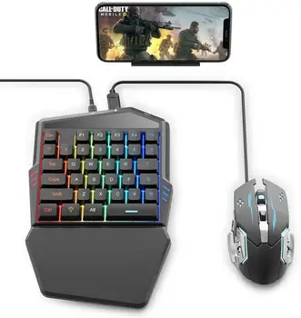 

iFYOO Bluetooth Keyboard and Mouse Controller(Converter build in)for iPhone/iPad iOS/Android OS Mobile Game PUBG/Call of Duty