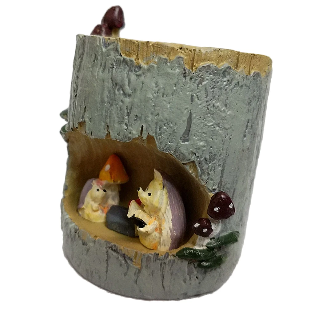 Mini Flower Pot Cute Hedgehog Succulent Planter Pot for Table Garden Decoration