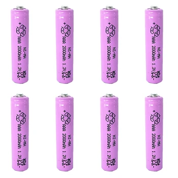 

16pcs PINK AAA 2000mAh NI-MH Batteries 1.2V Rechargeable Battery Environmental Friendly Fit Most Electronic Products