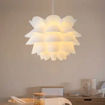 

Beautiful Ceiling Chandelier Industrial Lamp PVC Durable Nordic Lotus Chandelier Bedroom Loft AC110-240V DIY Puzzle Light