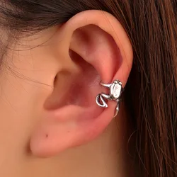 Cool Pierced Ear Clip European and American Fashion High-end Metal Frog Ear Bone Clip Single Earring