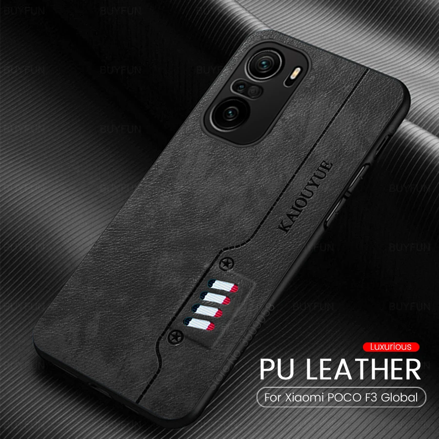 F3poco Case Leather Texture Phone Covers For Xiaomi Poxo Poko Poco F3 F