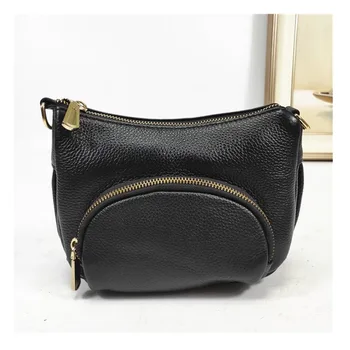 

2020 summer Small square Messenger bag Women's real leather Crossbody bag high quality Luxury Genuine leather bags for women