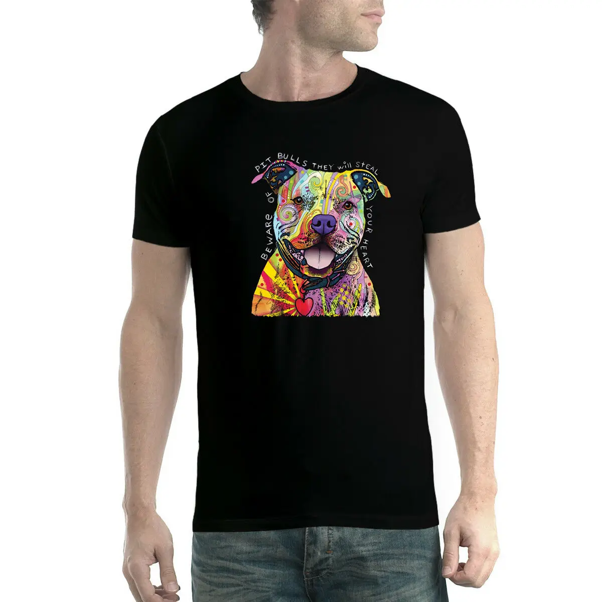 Pit Bull Love Friendly Dog Мужская футболка XS-5XL | одежда