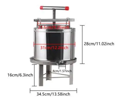 Ручная сетка медовый воск пресс машина пчелиный воск пресс машина для обработки пчелиного воска мед соковыжималка машина для меда