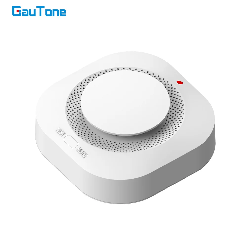 GauTone-Detector de humo de 433MHz, Sensor de alarma de fuego, sistema de seguridad para el hogar, bomberos, equipo de humo