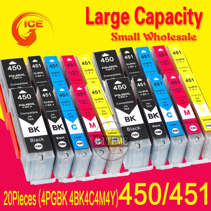 Cartridge Ink Compatible For Canon mg 5440 mg 5540 Pixma Printer PGI-450 PGI450