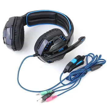 

TC-G1000 G2000 Gamer Gaming Best Deep Bass Headphones Stereo Headset PC For Computer Game Earphone With Mic LED Lights