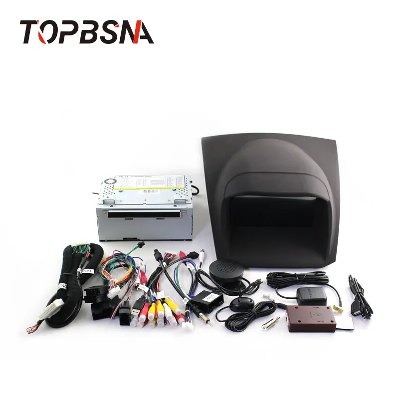 Clearance TOPBSNA Octa Cores Android 9.0 Car DVD Player For Ford Fiesta GPS Navigation 2 Din Car Radio Multimedia Wifi Stereo RDS headunit 4