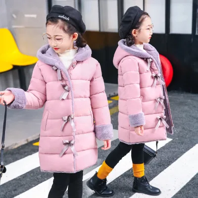 Girls Winter Imitation Fur Coat jackets Children Warm parka Children Baby Clothes Kids Thicken Plus Velvet clothing-30
