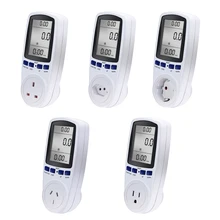 Popular au br ue plugue automático kwh interruptor de alimentação digital tensão wattmeter analisador de energia eletrônico medidor de energia
