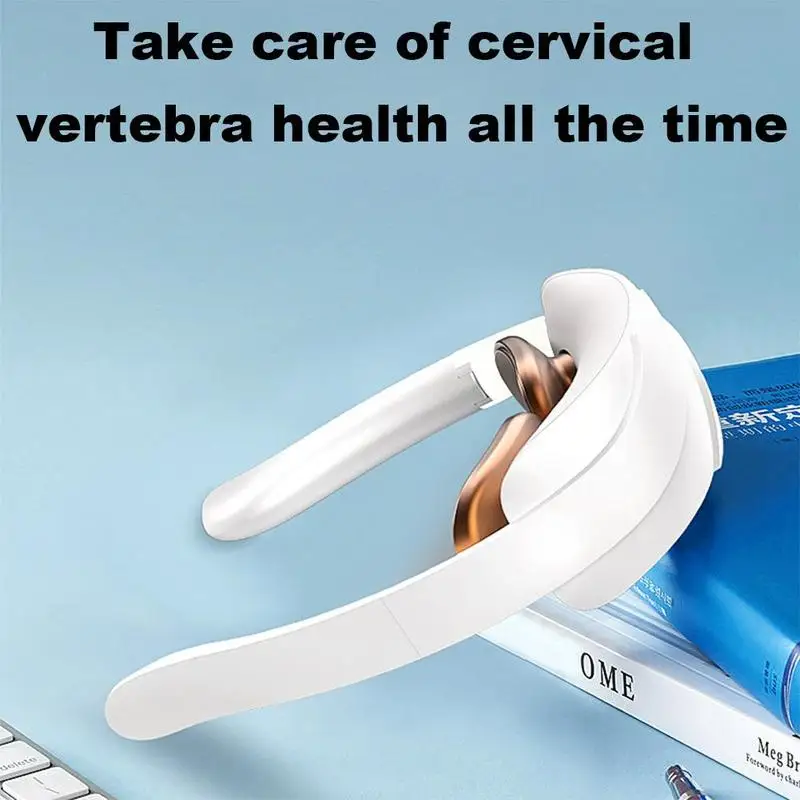 Cervical Massager Smart Heating Mini Folding Shoulder Neck Massage Instrument Muscle Relieve Pain Relaxation Health Device Gift