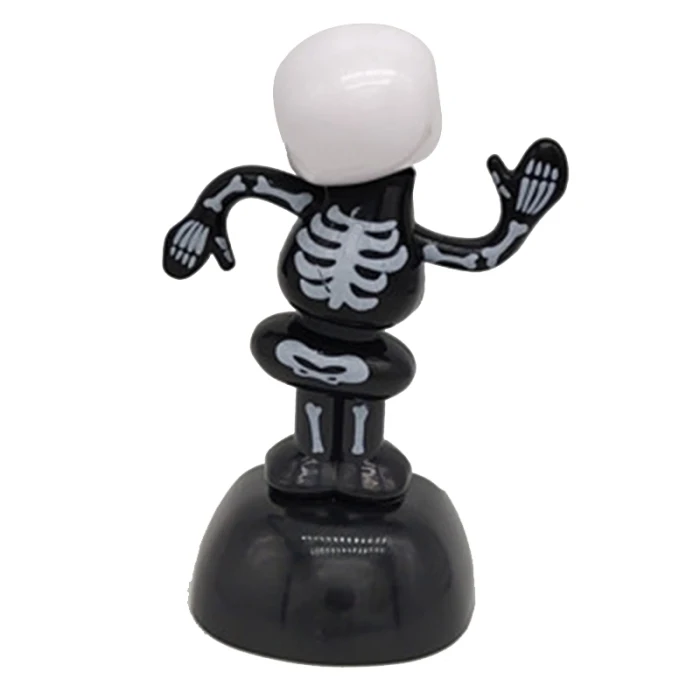 На солнечных батареях танцы Хэллоуин качающийся анимированные Bobble Танцующая Игрушка Декор автомобиля NSV775