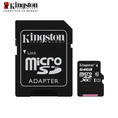 Карта памяти Kingston 256 ГБ 128 64 32 16 8 4 Гб Micro SD SDHC/SDXC Class10 TF до 80 МБ/с R с