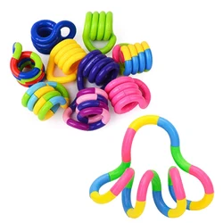 Brinquedo anti estresse corda torção brinquedo de descompressão para adultos e crianças brinquedo de deformação corda de truque para ansiedade alívio de estresse brinquedos educacionais