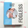 Portable Unbreakable Anti-fog Shower Mirror for Shaving Razor Hook Holder Suction Cup to Washroom Wall Fog Free Travel Mirror 2