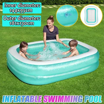 

1.8m/2.9m Inflatable Swimming Pool for Kids Adults Summer Bathing Tub Home Use Inflatable Paddling Pool Floating Swimming Pool
