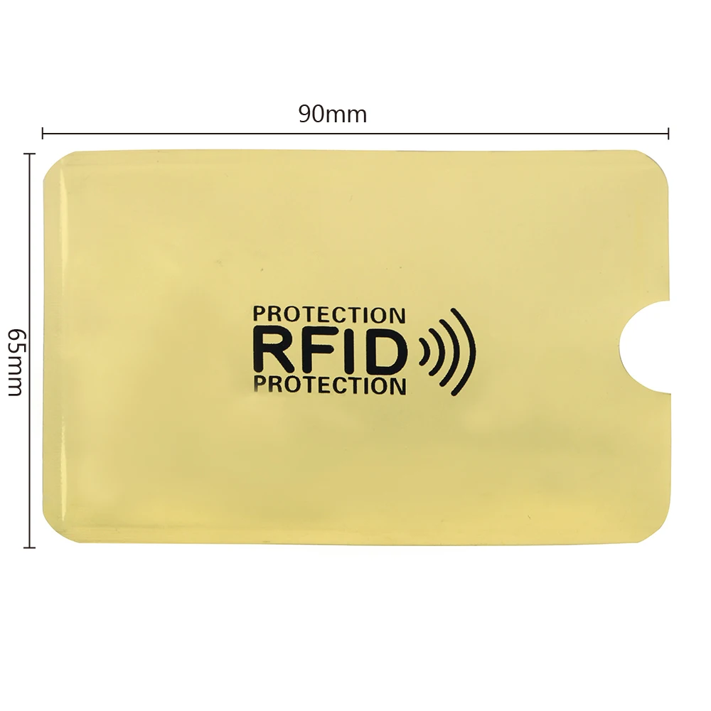 NICEYARD 9,1*6,3 см 5 шт. сумка для хранения Анти-rfid NFC протектор ID карты кредитной карты Алюминиевый Блокировка считыватель держатель для карт