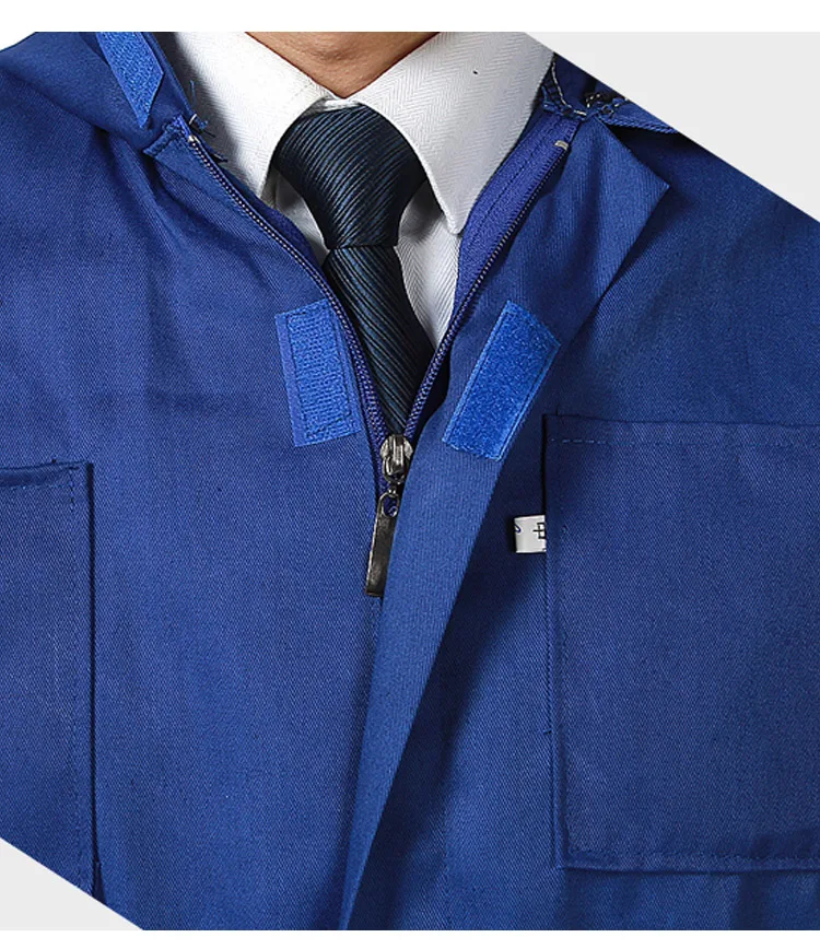 Men Thin Work Overalls Breathable Summer Long Sleeve Coveralls Dust-proof Protective Work clothes WorkerMachine Auto Repair (2)