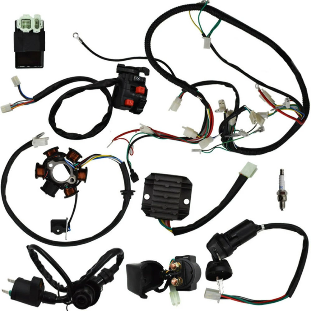 

Ignition coil Wiring Harness Kit Replacement Parts Universal Motorcycle