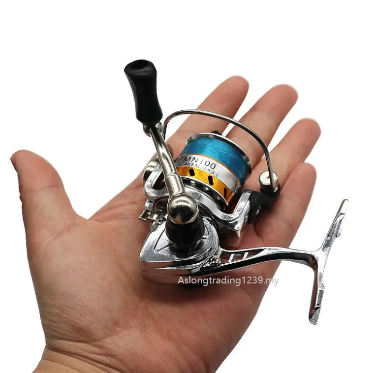 500 Size Mini Spinning Reel Portable Winter Ice Angling Reels Metal  MN100/GT500 Carp Fishing Wheel pesca Tackle Ultralight 157g