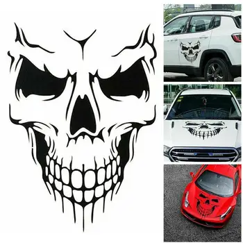 

50*57CM PUNISHER Skull BLOOD Vinyl Car Decals Stickers Motorcycles Decoration Black/White/Red D-422