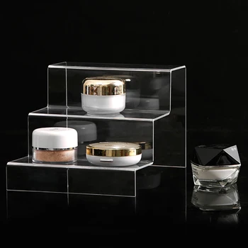 

Acrylic Cosmetic Nail Polish Display Shelf Shopping Counter Cosmetic Storage Rack Ceramic Couple Cup Ladder Rack