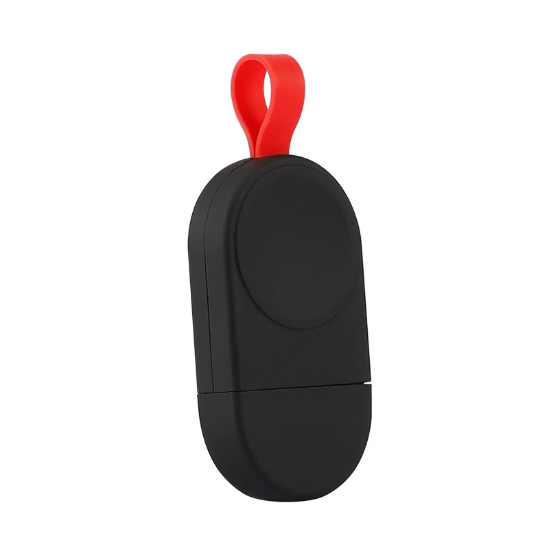 

Portable Magnetic Usb Wireless Charger Compatible For Apple Series 4 3 2 1 44Mm 40Mm 42Mm 38Mm(Black +Red)