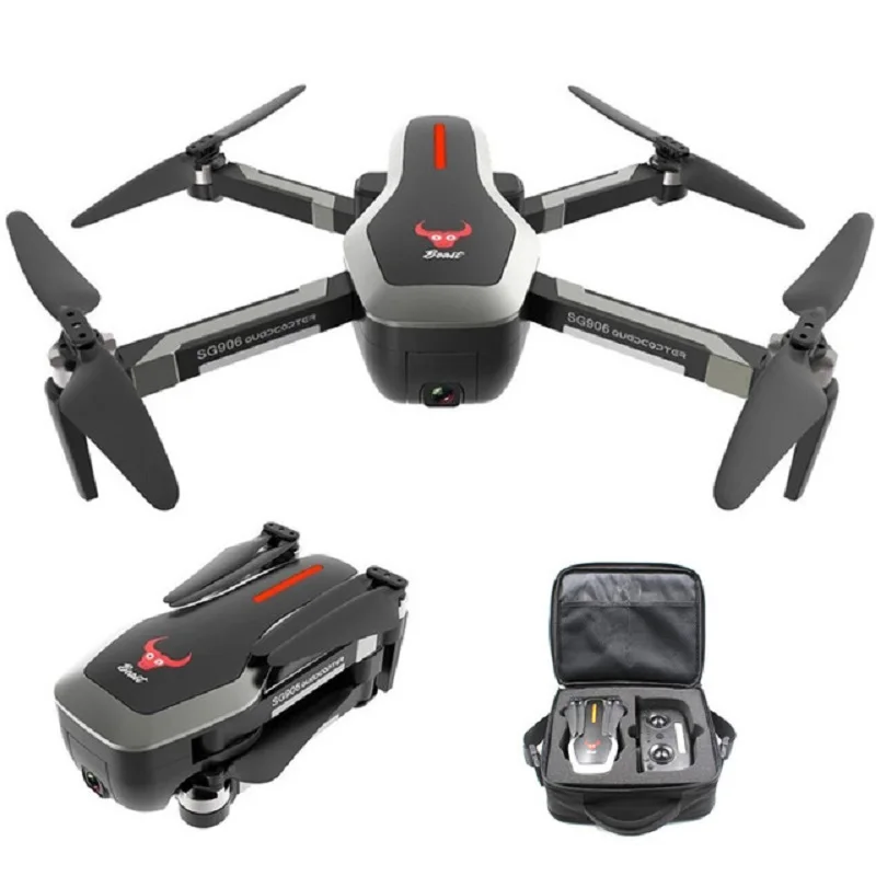 RCtown ZLRC Beast SG906 gps 5G wifi FPV с 4K Ультра прозрачной камерой бесщеточный селфи складной Радиоуправляемый Дрон Квадрокоптер RTF - Цвет: 1 battery and bag