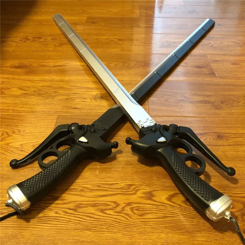 Anime Attack on Titan Eren Jaeger / Rivaille OR Props Sword Cosplay Weapon Supply Halloween Decorative Unsharpened Swords