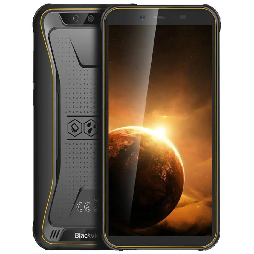 

Blackview BV5500 Plus NFC IP68 Waterproof Mobile Phones Android 10.0 FM OTG cell phone 3GB + 32GB 5.5" 4400mAh Rugged Smartphone