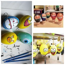 Цветной рисунок расписное яйцо DIY Детская модель Пасхальный ручной работы пластиковый цыпленок 10-30 юаней Ручная Роспись яйцо игрушка детский сад цер