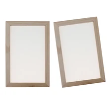 2 peças 20x30cm de papel que faz o quadro da tela, pronto malhado e vem com um quadro integral do deckle
