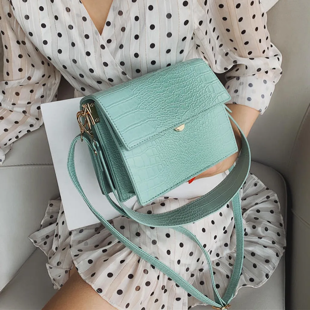 Bolsos Mujer винтажная сумка через плечо из кожи аллигатора для женщин роскошные сумки женские сумки дизайнерские женские сумки через плечо с цепочкой
