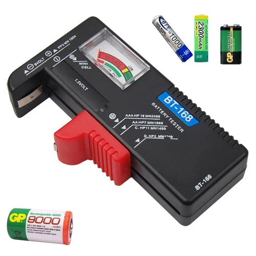 Универсальный цифровой тестер напряжения батареи AA/AAA/C/D/9 V/1,5 V