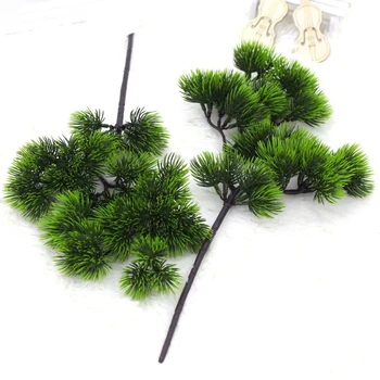 

Artificial Pine Branch Simulation Green Plant Fake Pine Needle For Home Living Room Cabinet Balcony Garden Decoration