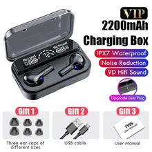 F9 278 Bluetooth Earphone Led Power Digital Display Headset Call Function Binaural Stereo Earbuds Touch Voice for Xiaomi Huawei