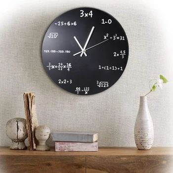 

Wall Clock Acrylic Mathematical Formula Clocks Living Room Office Home Diy Decorations Wall Clock Modern Design