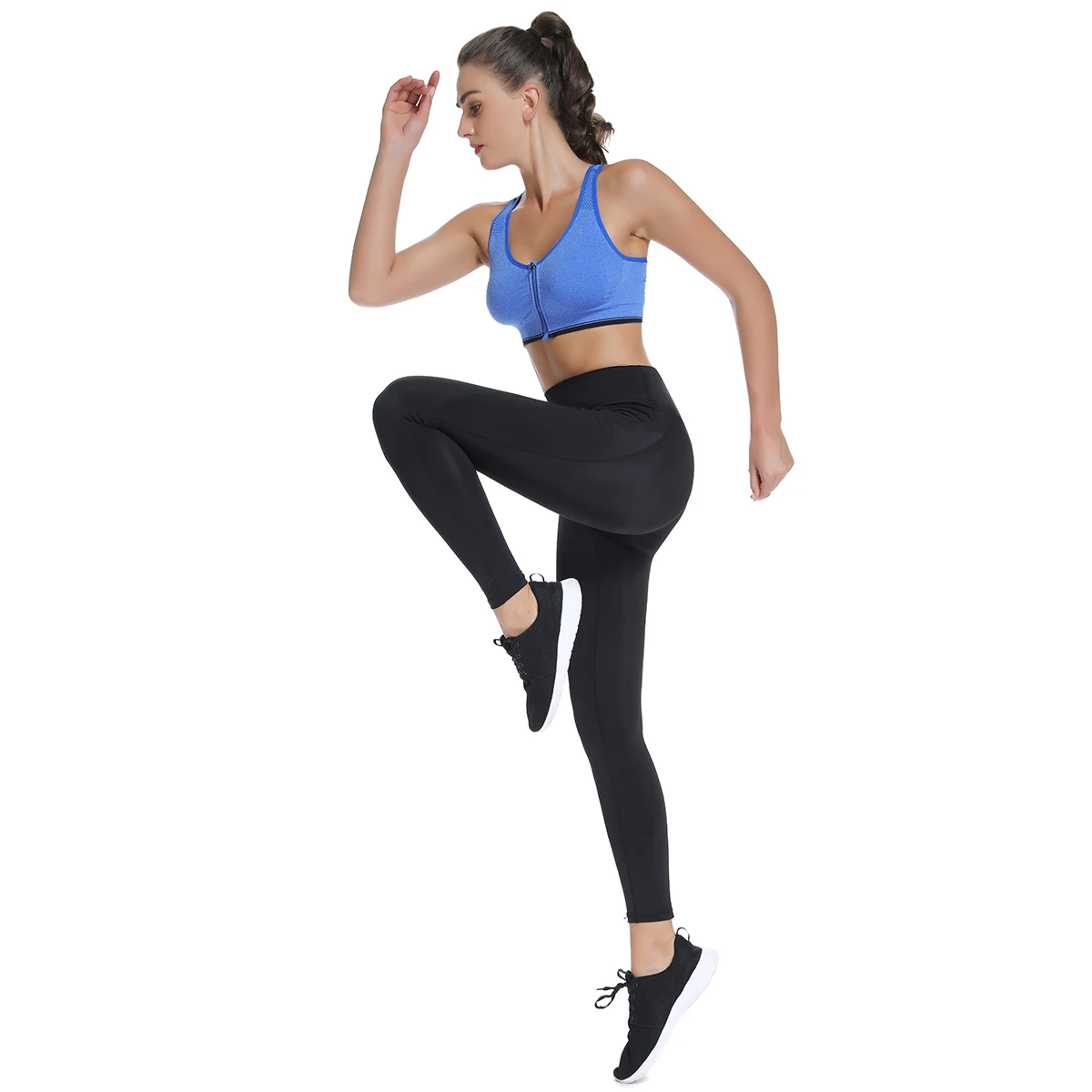 Sport Gym Leggings Women Body Shapers High Waist with Pockets Running Fitness Seamless Leggings Stretch Training Skinny Pants