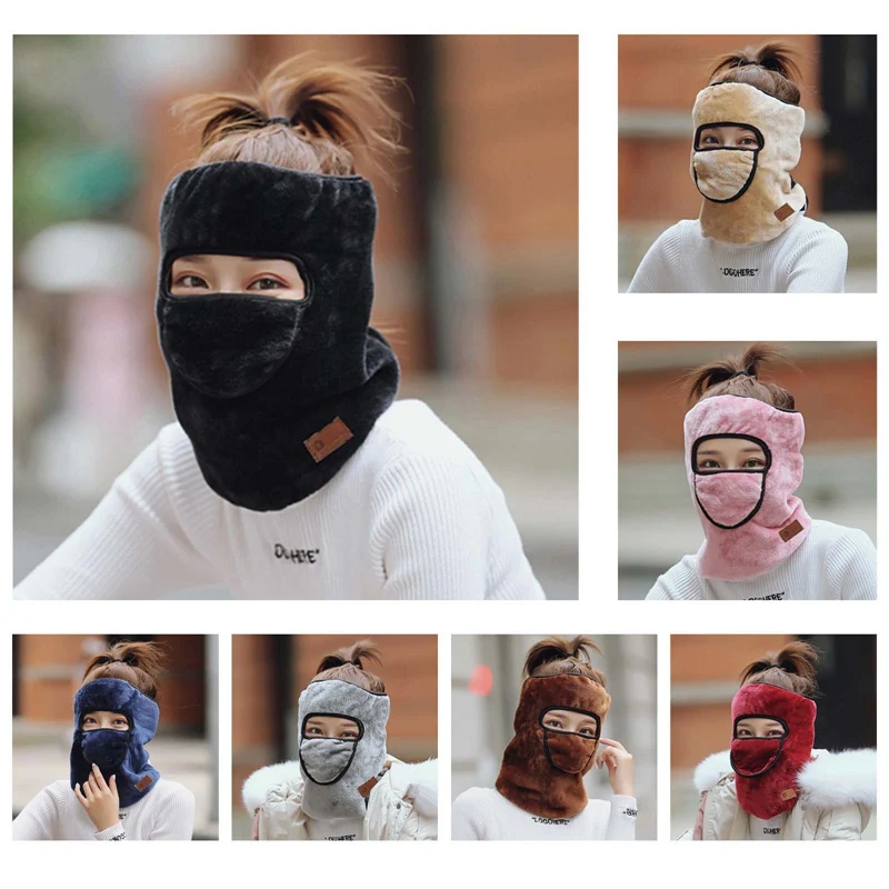 

For Warm Clothes Winter Fleece Wool Neck Warmer Half Face Mask Winter Cationic Windproof Hiking Fishing Outdoor Winter Scarf