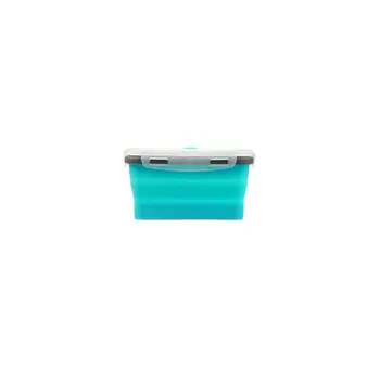 

Double-layer Lunch Box-FDA Folding Lunch Box Folding Silicone Lunch Box Microwave Lunch Box Portable Refrigerated Sealed Leakpro