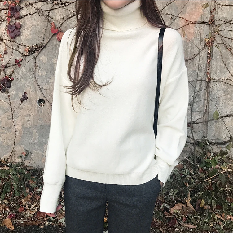 SuperAen Autumn and Winter New Pullovers Sweaters Women New Korean Style Sweater Female Solid Color Fashion Women Clothing