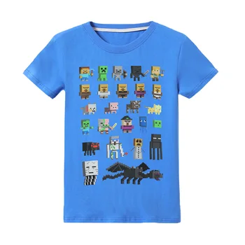 

A Minecrafted Boys T Shirt Legoe T-shirt Baby Ninjago Boy Tshirt Short sleeve Children Summer Clothes Boy tops tees 3-16 dance 5